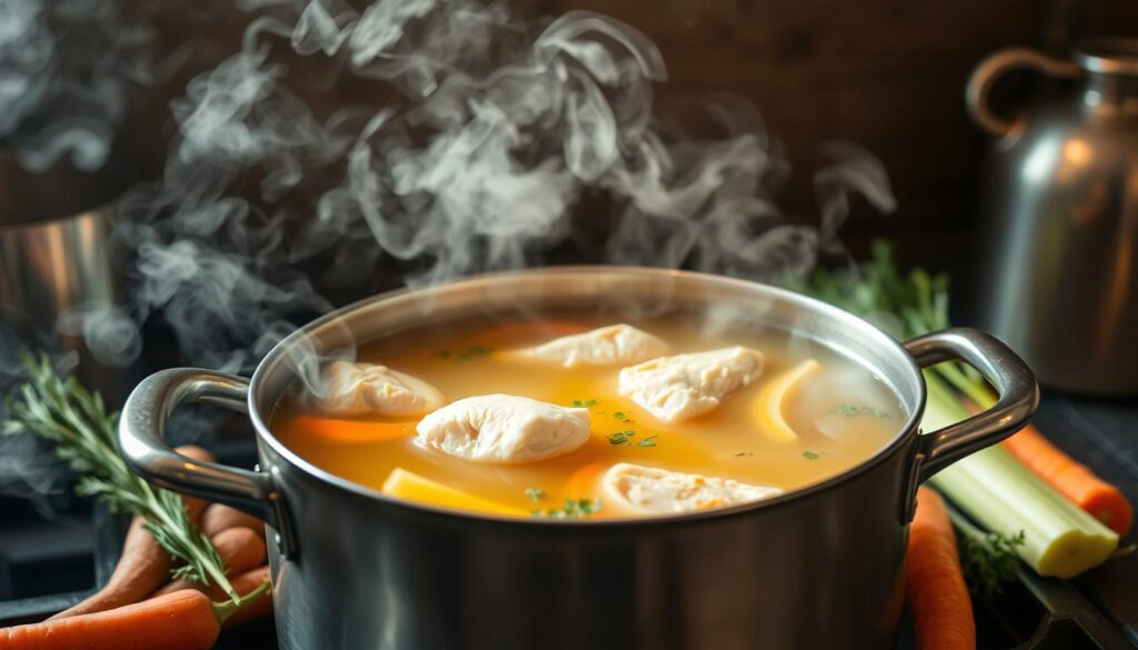 Homemade Chicken Broth for Comfort Food