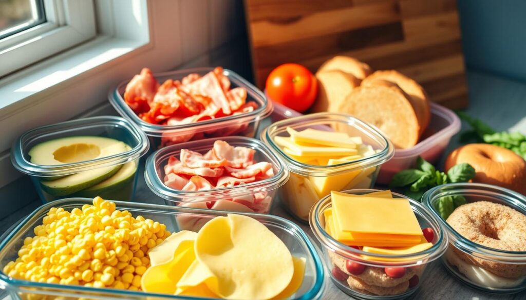 Breakfast Sandwich Meal Prep