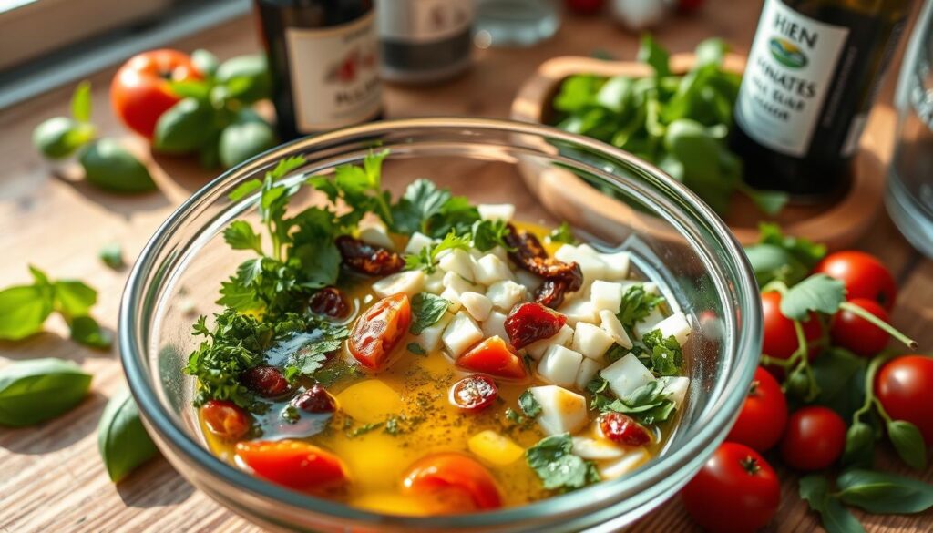 Italian Pasta Salad Dressing Preparation